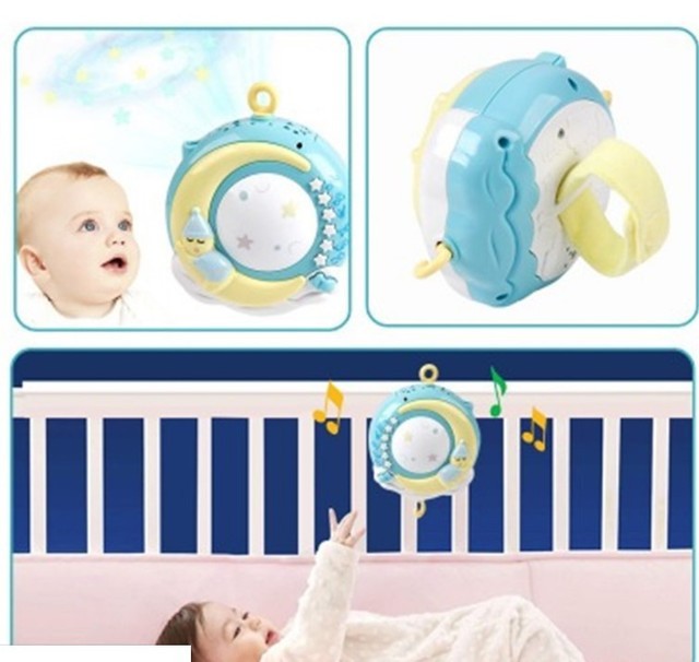 Enchanting Baby Rattles & Rotating Crib Musical Projection - Dandelion Babies