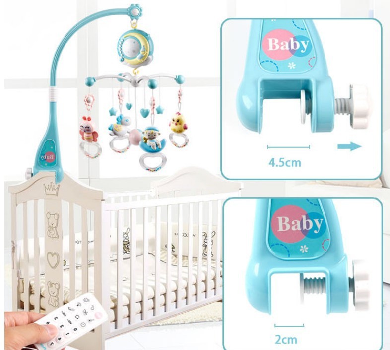 Enchanting Baby Rattles & Rotating Crib Musical Projection - Dandelion Babies