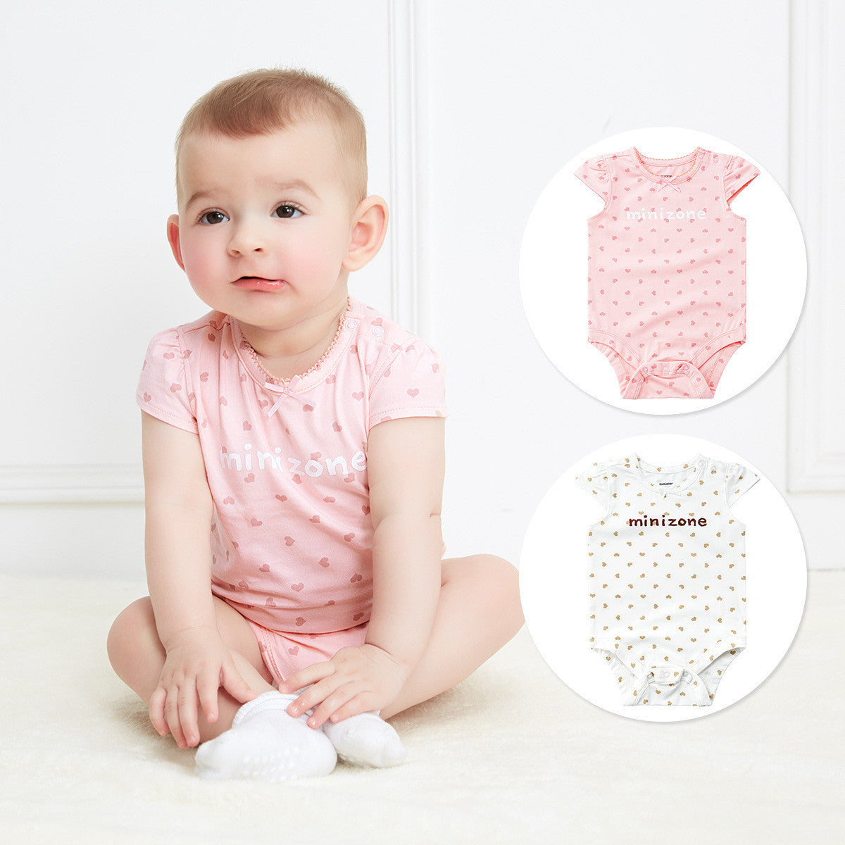 Baby Onesies Short Sleeved Girls Romper - Dandelion Babies