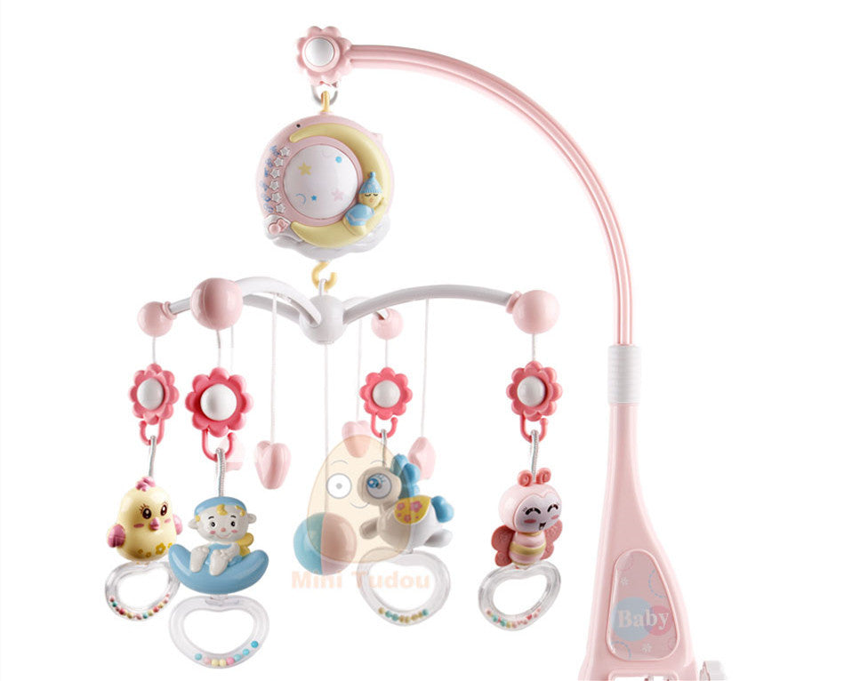 Enchanting Baby Rattles & Rotating Crib Musical Projection - Dandelion Babies