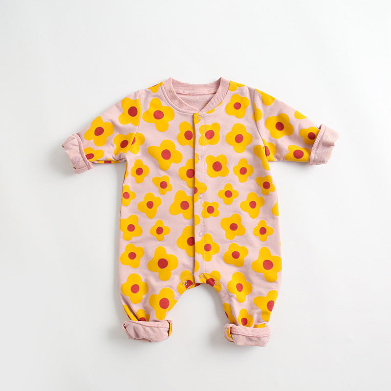 Baby Clothes Cartoon Long-Sleeved Romper - Dandelion Babies